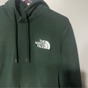 Green north face hoodie